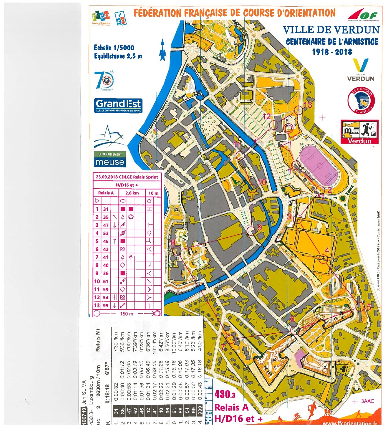 Mixed Sprint Relay - Championship of the Grand-Est Region (24-09-2018)